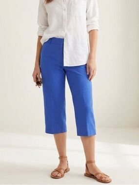 Coldwater Creek New Linen Silk Linen Crop Pants Plus Size 22